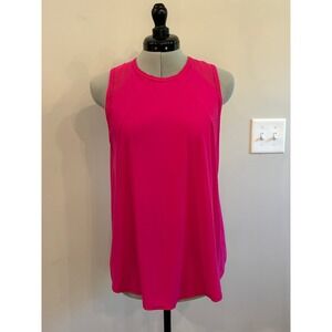 Lululemon Pink Mesh Panel Athletic Sleeveless Training Tank Top
